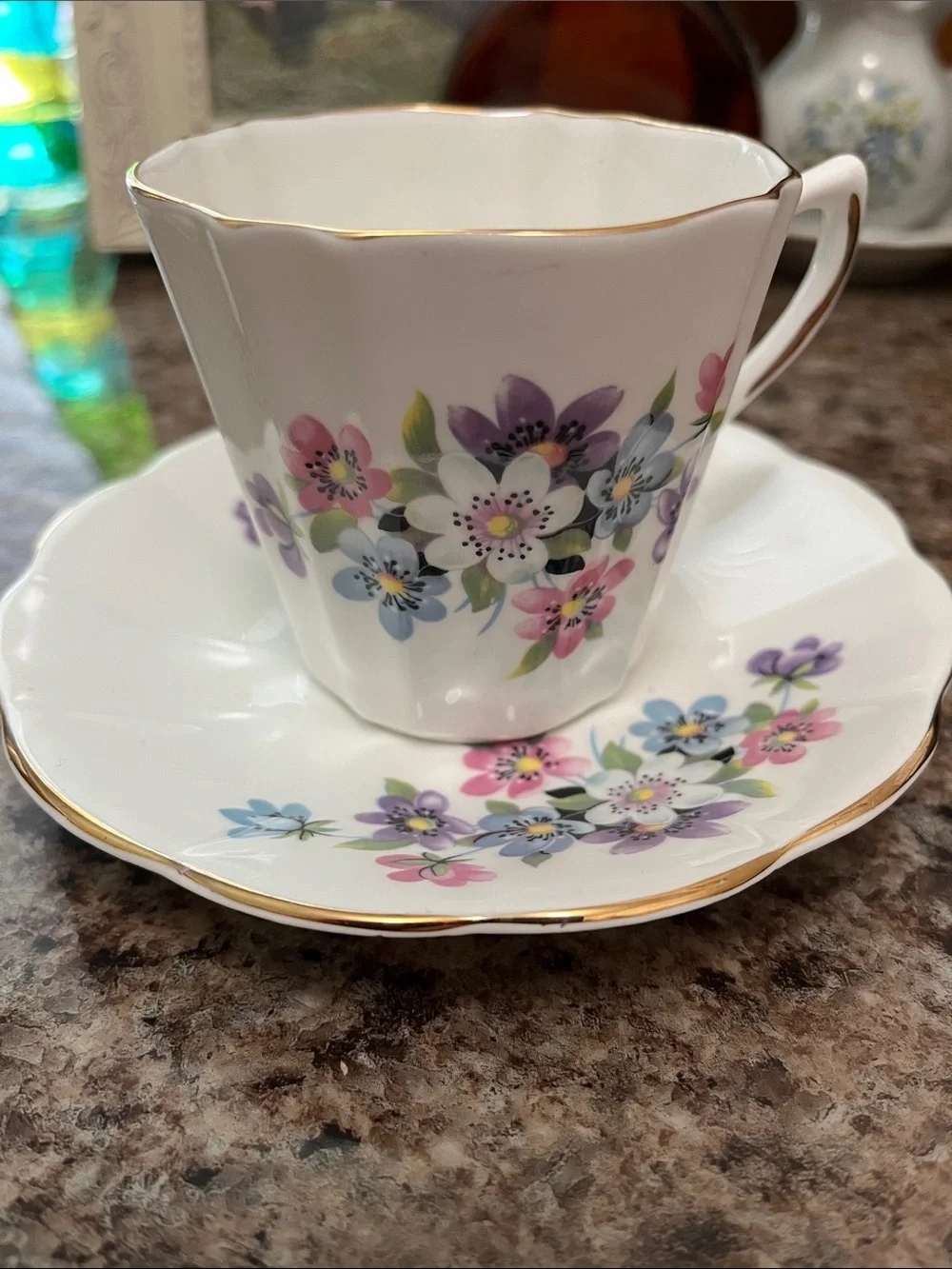 Bone China Teacup and Saucer